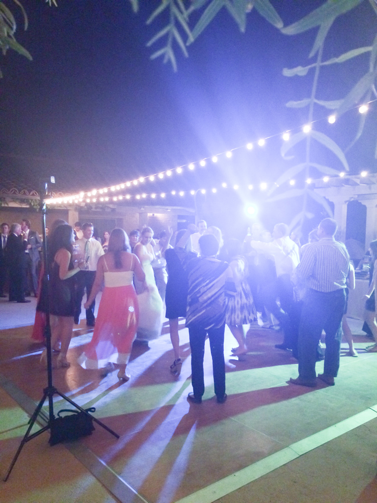 Wedding celebration at the Santa Barbara Historical Museum