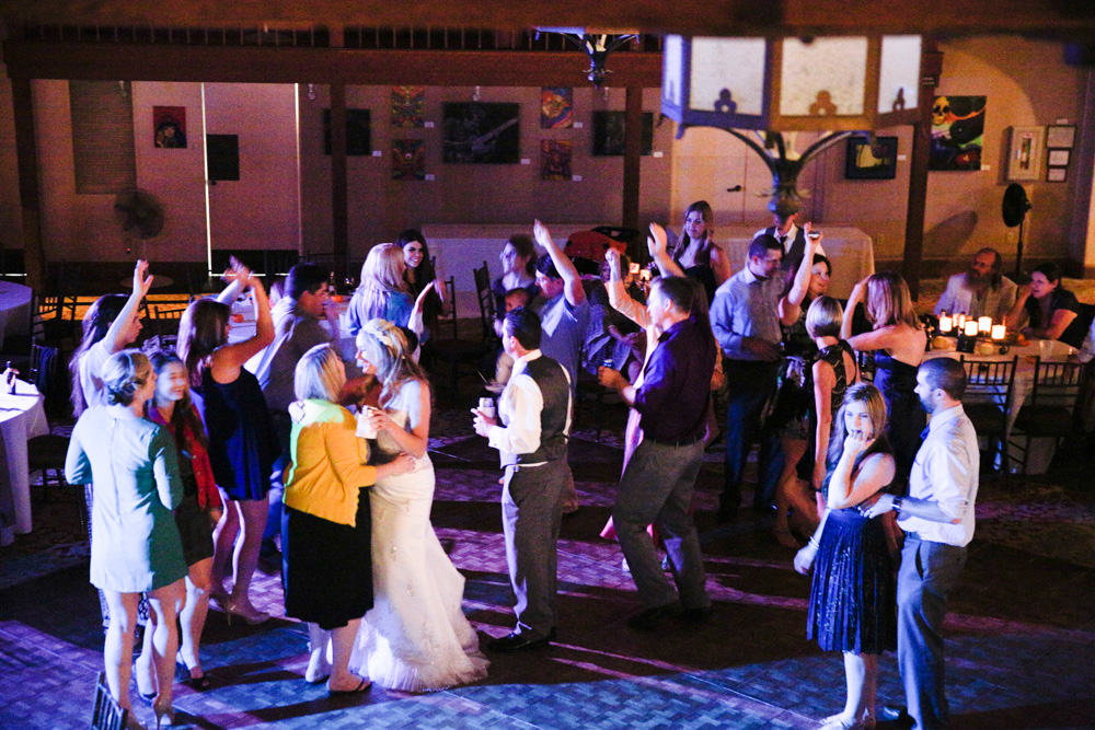 Wedding celebration at Cabrillo Arts Pavilion, Santa Barbara