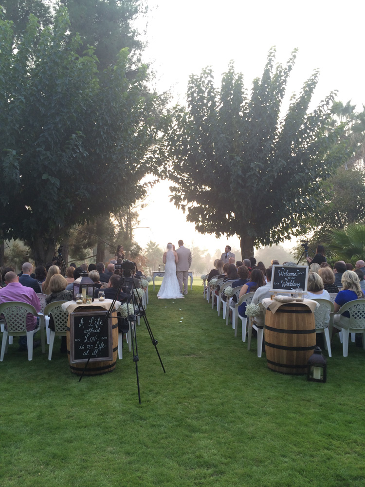 Wedding celebration at Rio Bravo Country Club, Bakersfield