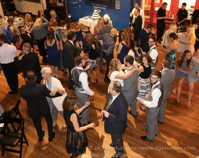 Wedding celebration at the Santa Barbara Maritime Museum