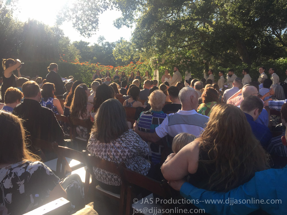 Wedding at Rockwood Women's Club, Santa Barbara, with DJ JAS