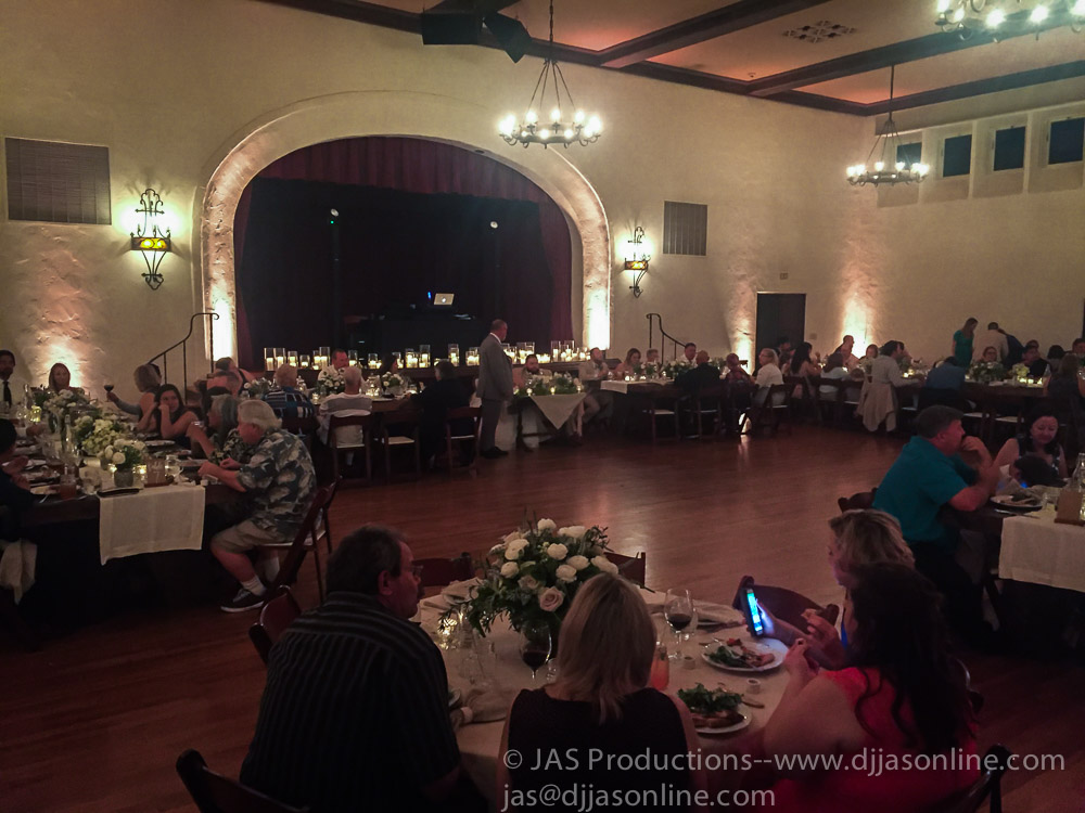 DJ JAS Productions wedding at Rockwood Women's Club, Santa Barbara