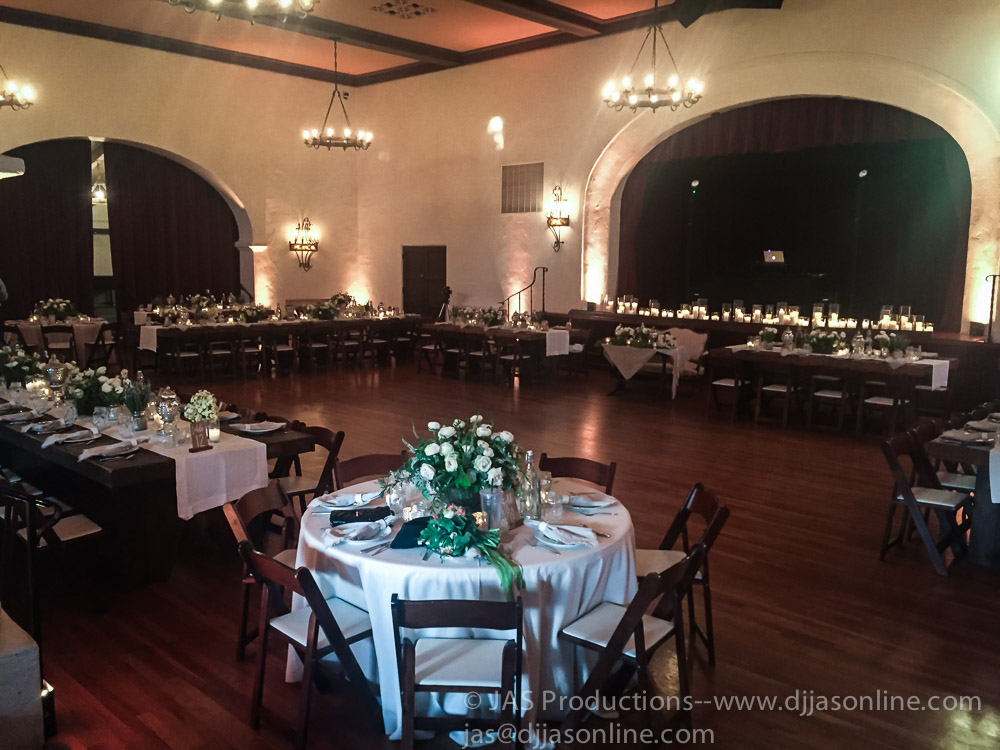 Wedding celebration at Rockwood Women's Club, Santa Barbara
