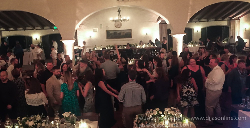 Wedding at Rockwood Women's Club, Santa Barbara, with DJ JAS