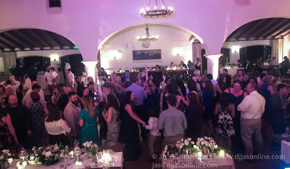 DJ JAS Productions wedding at Rockwood Women's Club, Santa Barbara