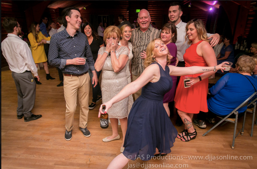 Wedding celebration at Camp Whittier