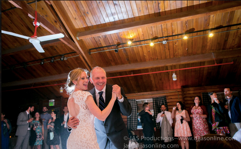 Wedding celebration at Camp Whittier