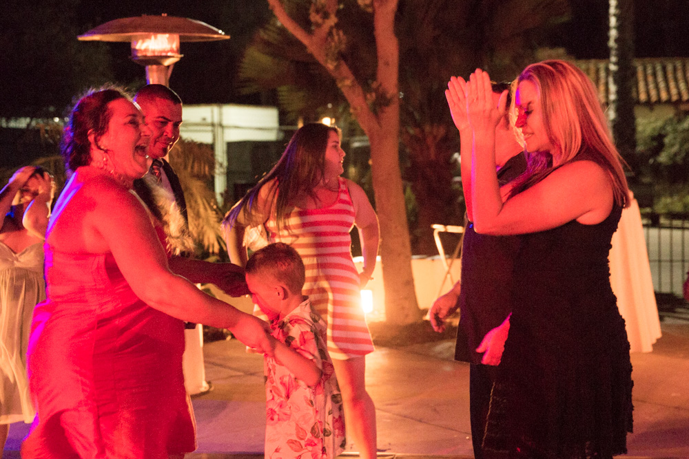 Wedding celebration at Chase Palm Park Center, Santa Barbara