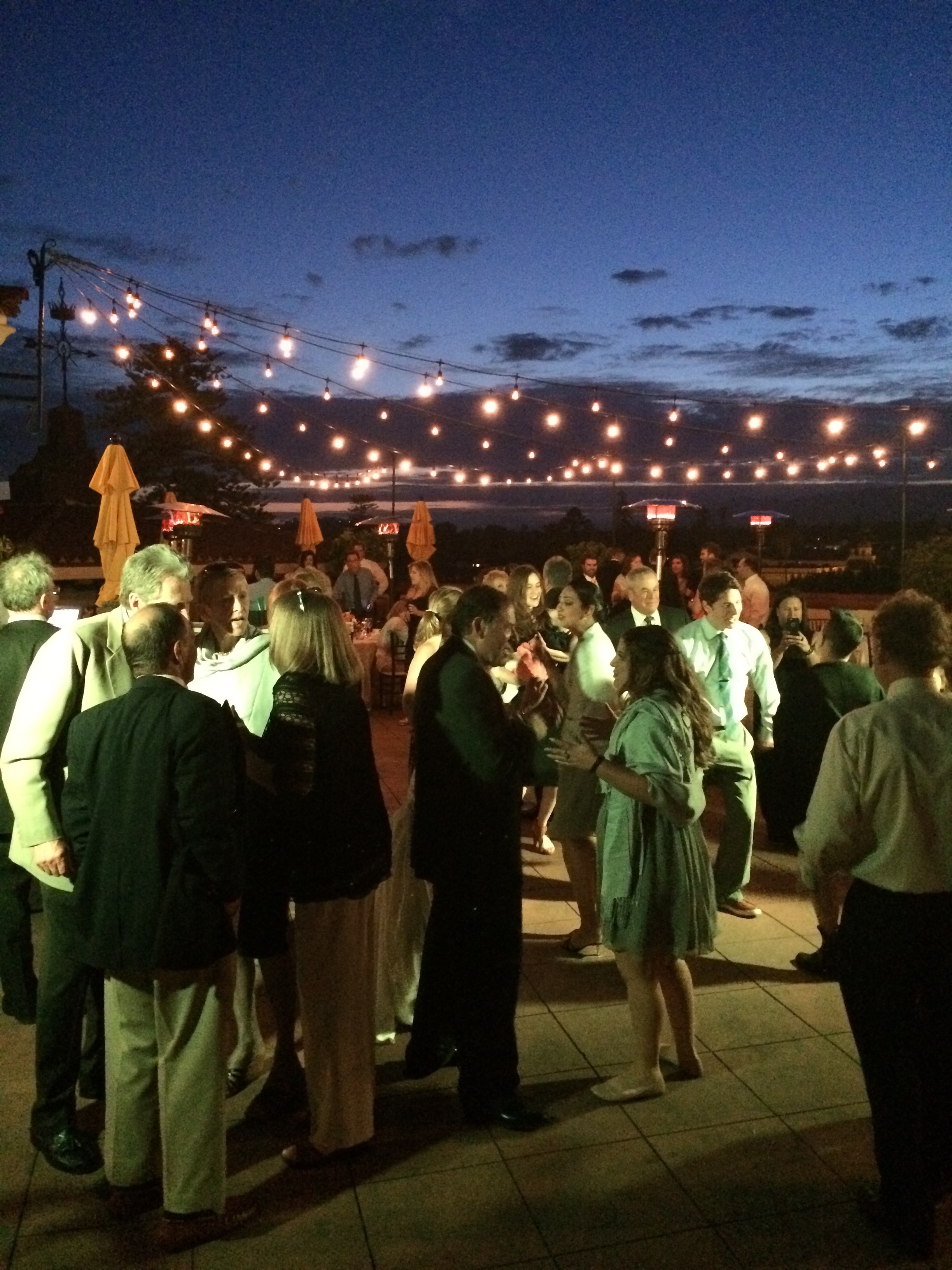 Wedding at the Canary Hotel rooftop, Santa Barbara, with DJ JAS