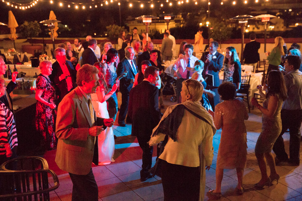 Wedding at the Canary Hotel rooftop, Santa Barbara, with DJ JAS