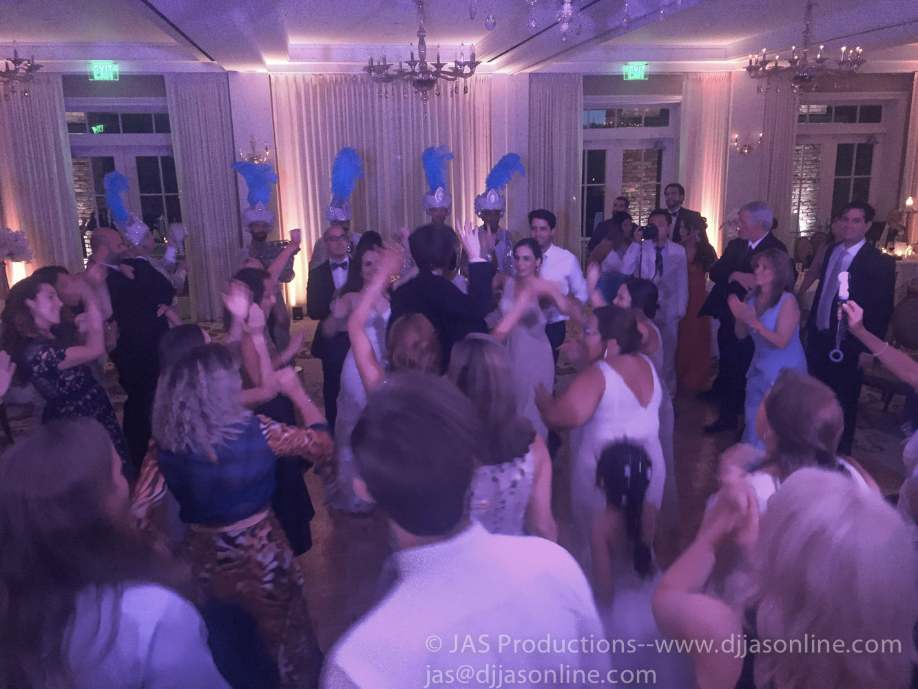 Wedding celebration at Belmond El Encanto, Santa Barbara