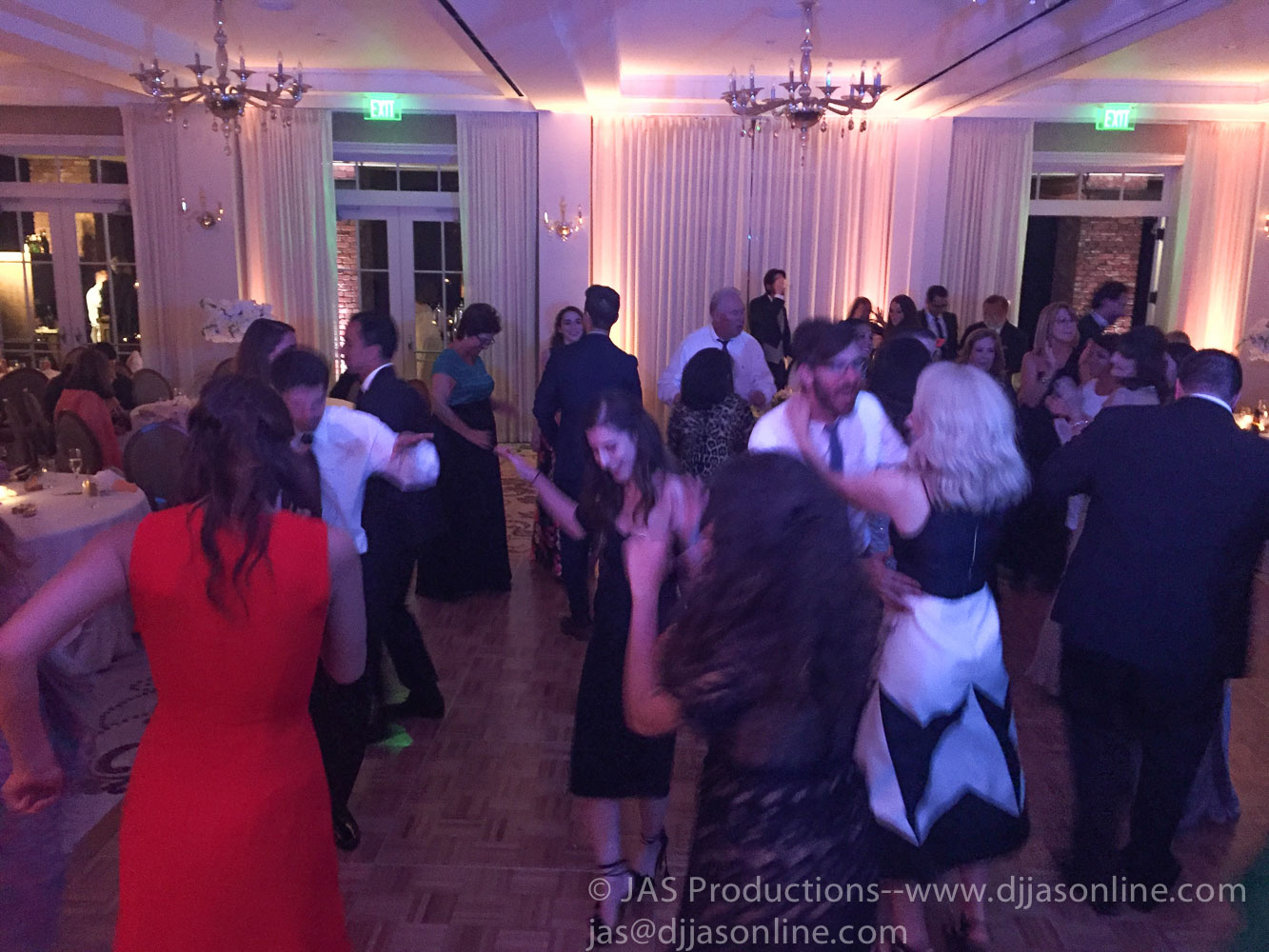 DJ JAS Productions wedding at Belmond El Encanto, Santa Barbara