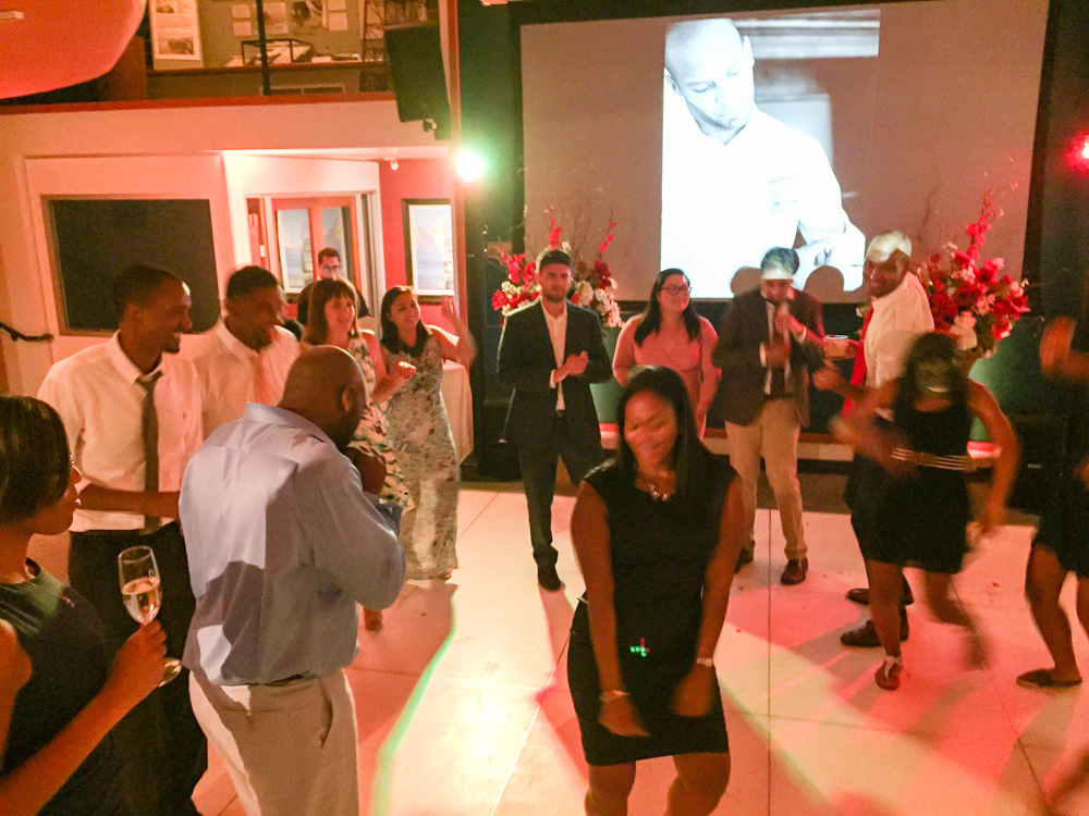 Wedding celebration at the Santa Barbara Maritime Museum