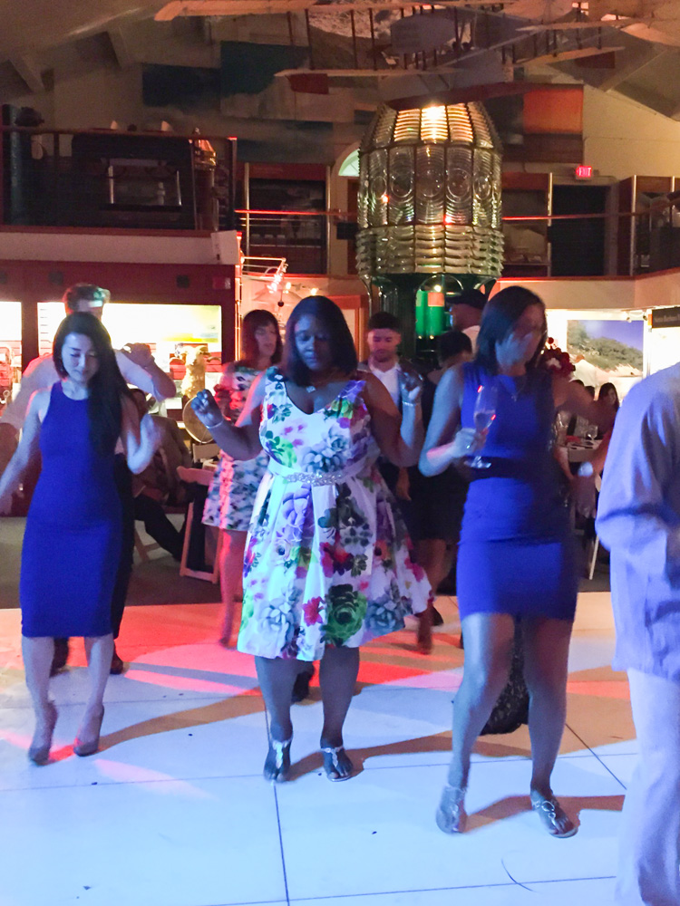 Wedding celebration at the Santa Barbara Maritime Museum
