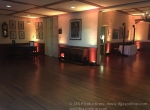 Up-lighting at a wedding at the University Club, Santa Barbara