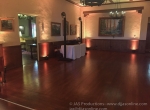 Up-lighting at a wedding at the University Club, Santa Barbara