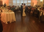 Up-lighting at a wedding at the University Club, Santa Barbara