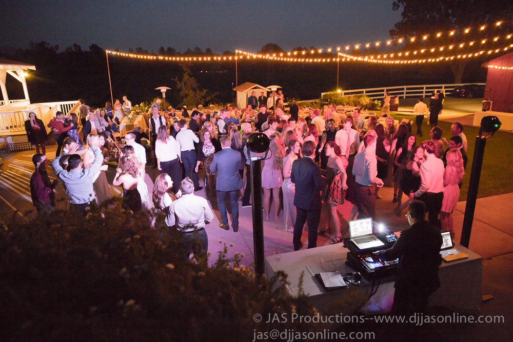 Wedding celebration at Lincourt Vineyards, Solvang