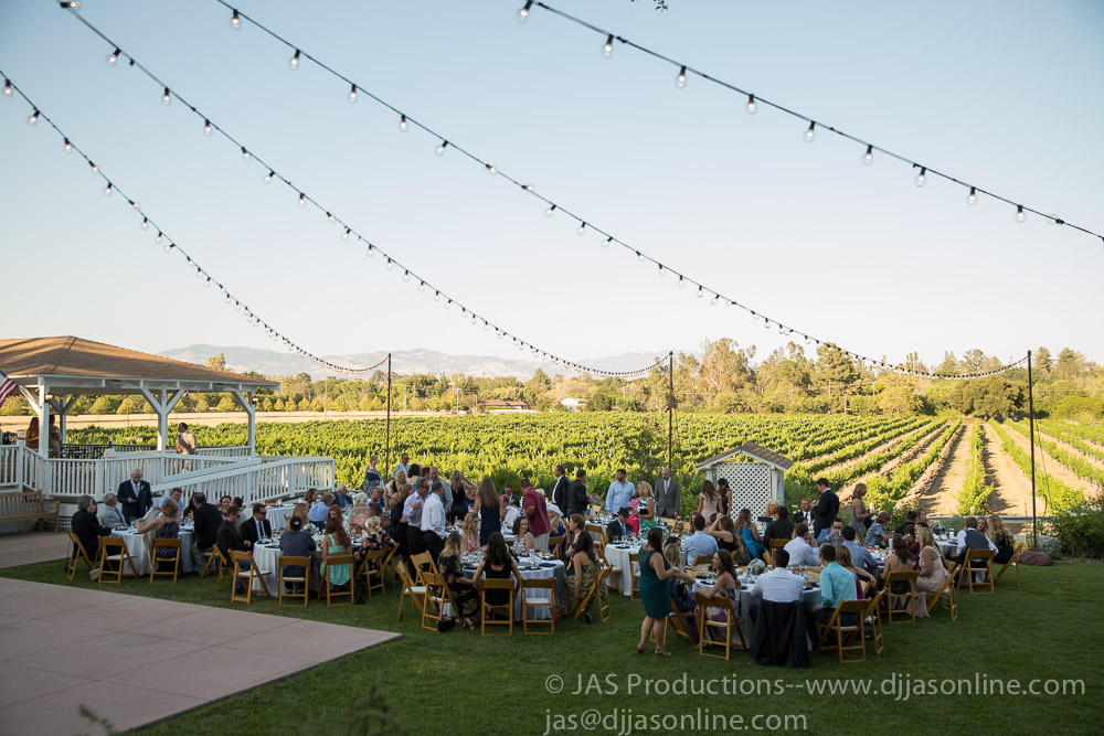 Wedding celebration at Lincourt Vineyards, Solvang
