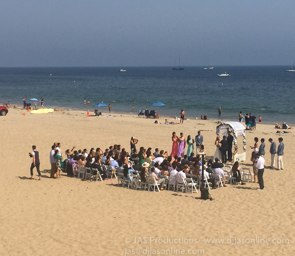 Wedding at Cabrillo Arts Pavilion, Santa Barbara, with DJ JAS