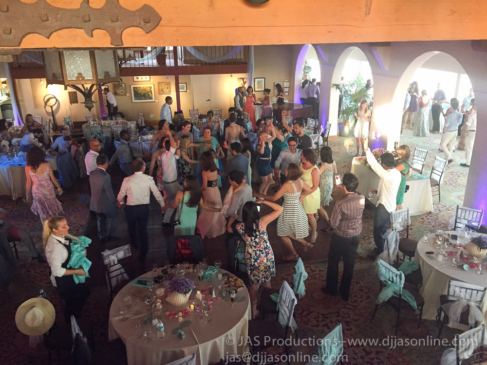 Wedding celebration at Cabrillo Arts Pavilion, Santa Barbara