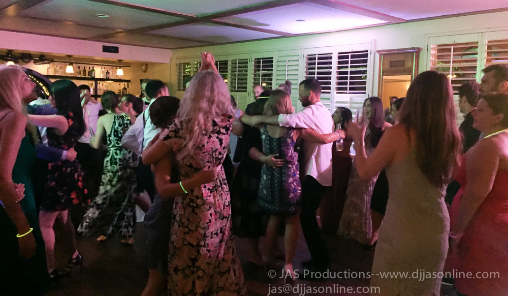 Wedding at the University Club, Santa Barbara, with DJ JAS