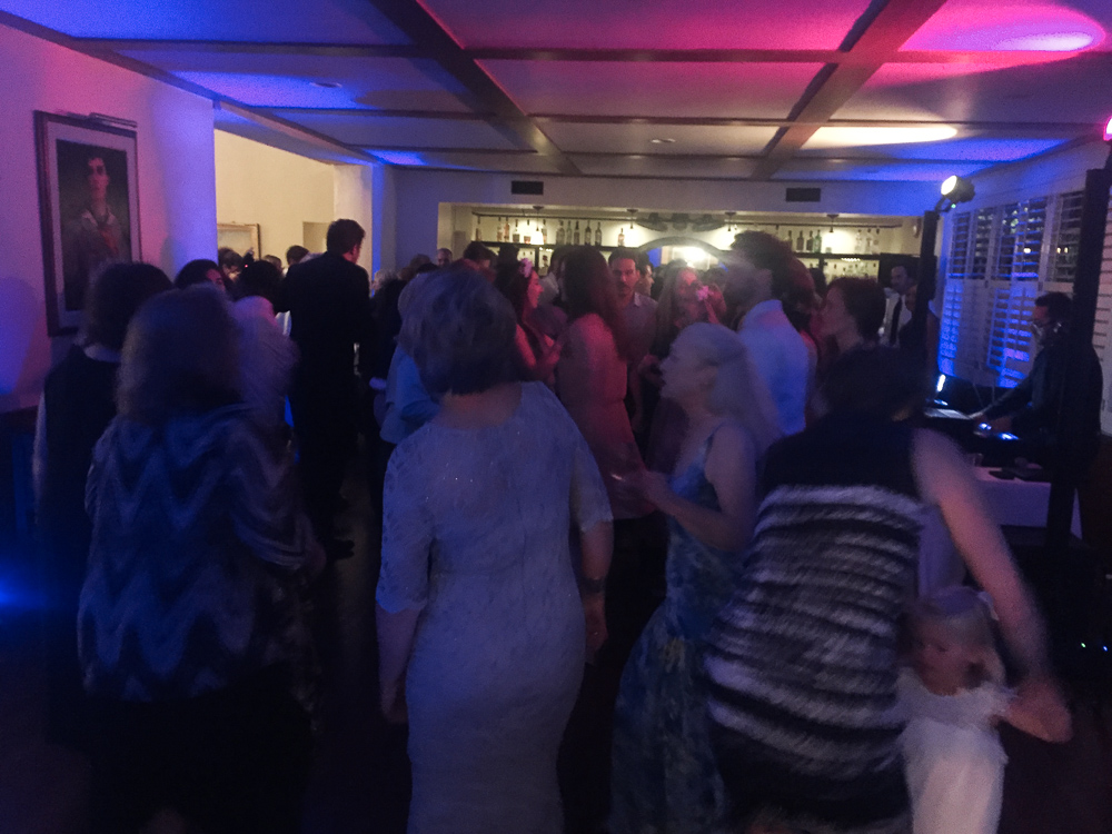 Wedding celebration at the University Club, Santa Barbara