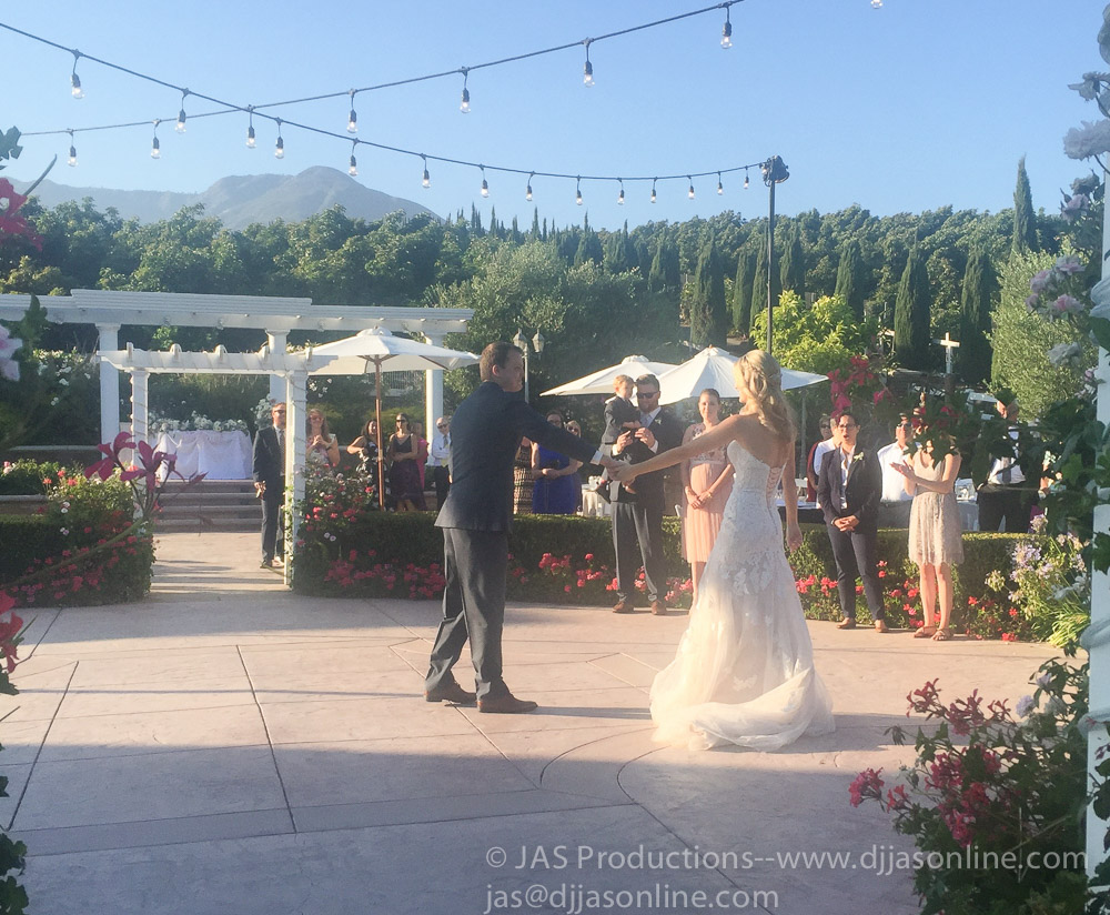 DJ JAS Productions wedding at Bella Vista Groves, Fillmore