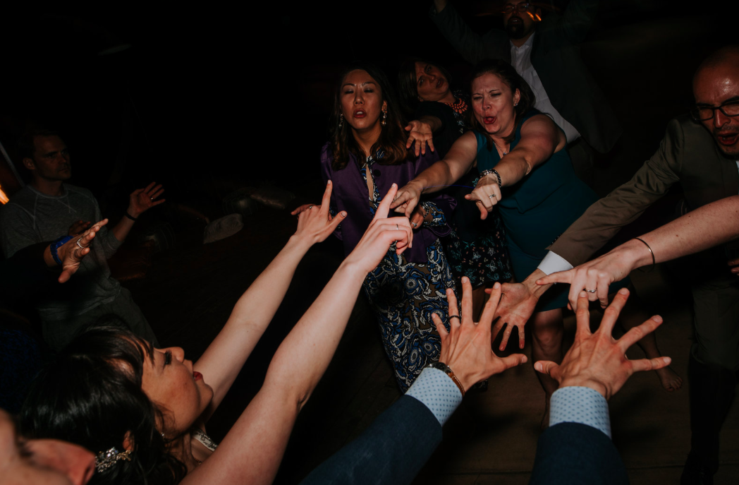 Wedding celebration at Circle Bar B, Goleta