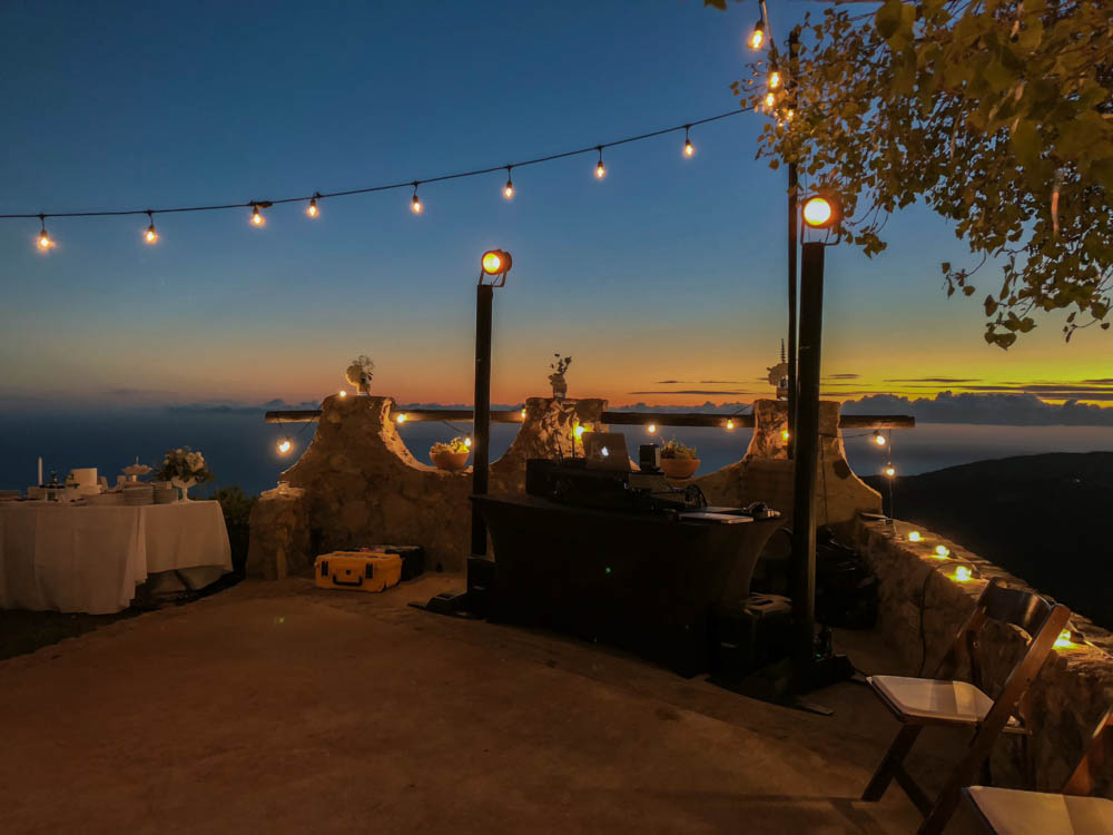 Wedding celebration at Malibu