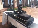 DJ JAS setup at a wedding at the Fess Parker DoubleTree, Santa Barbara
