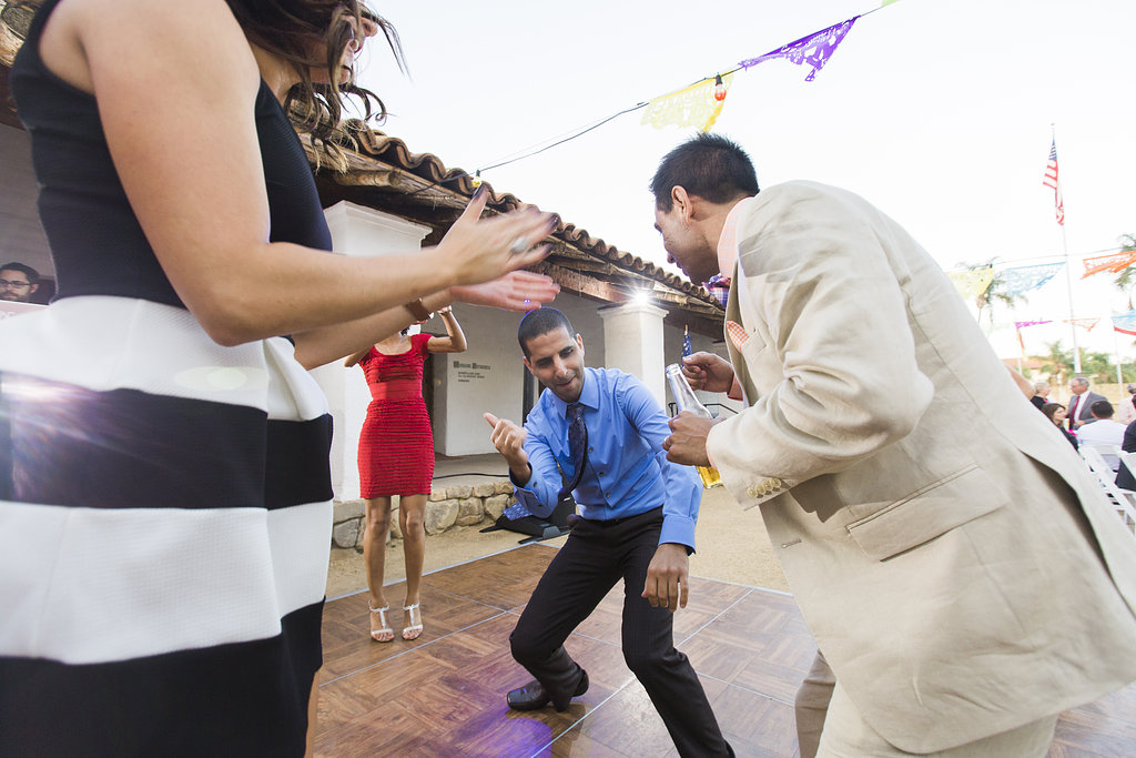 Wedding celebration at Casa de la Guerra, Santa Barbara