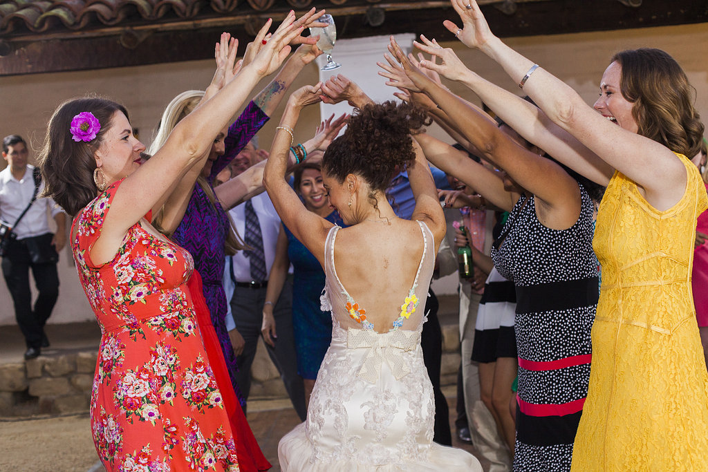 Wedding celebration at Casa de la Guerra, Santa Barbara