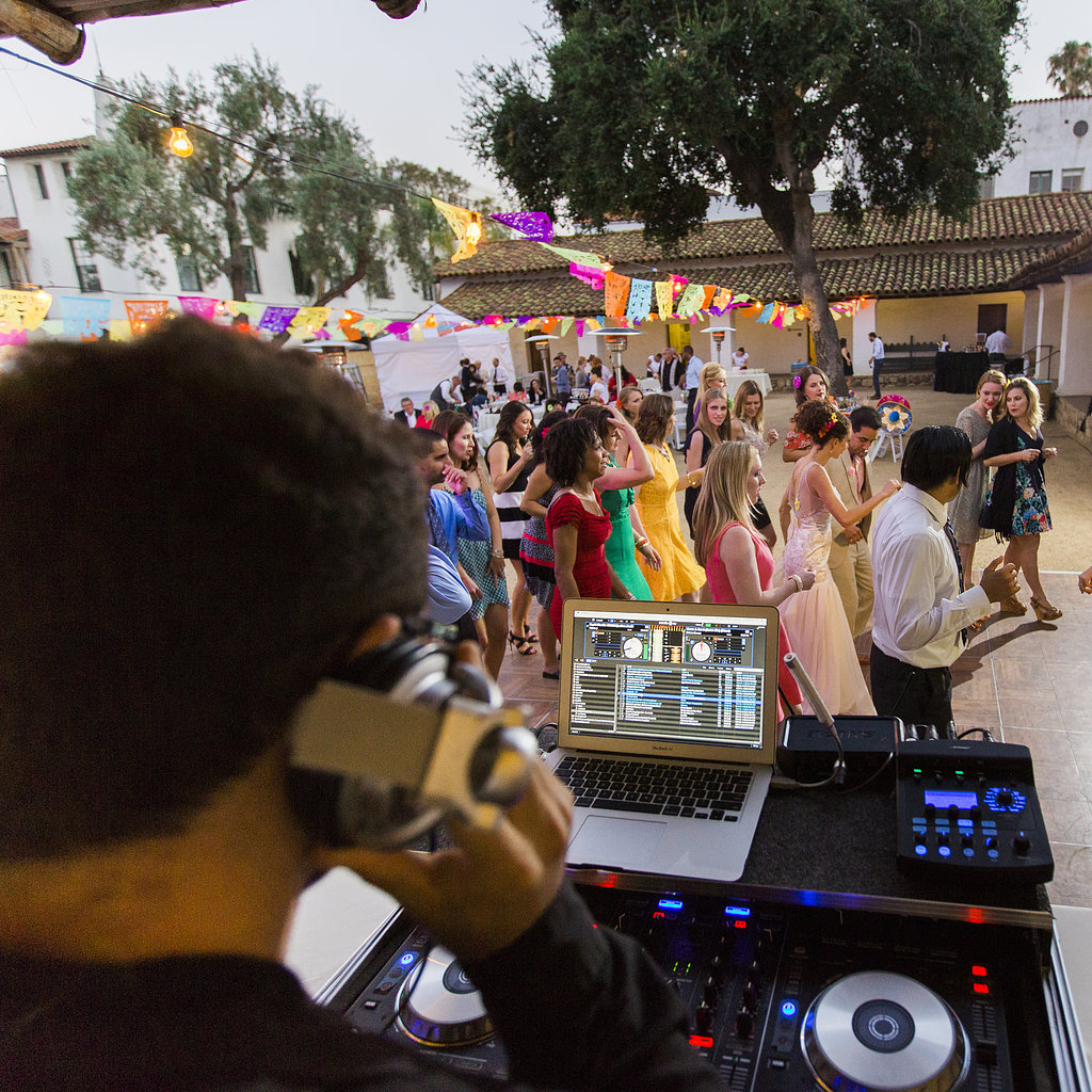 DJ JAS Productions wedding at Casa de la Guerra, Santa Barbara