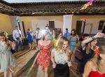 Wedding celebration at Casa de la Guerra, Santa Barbara