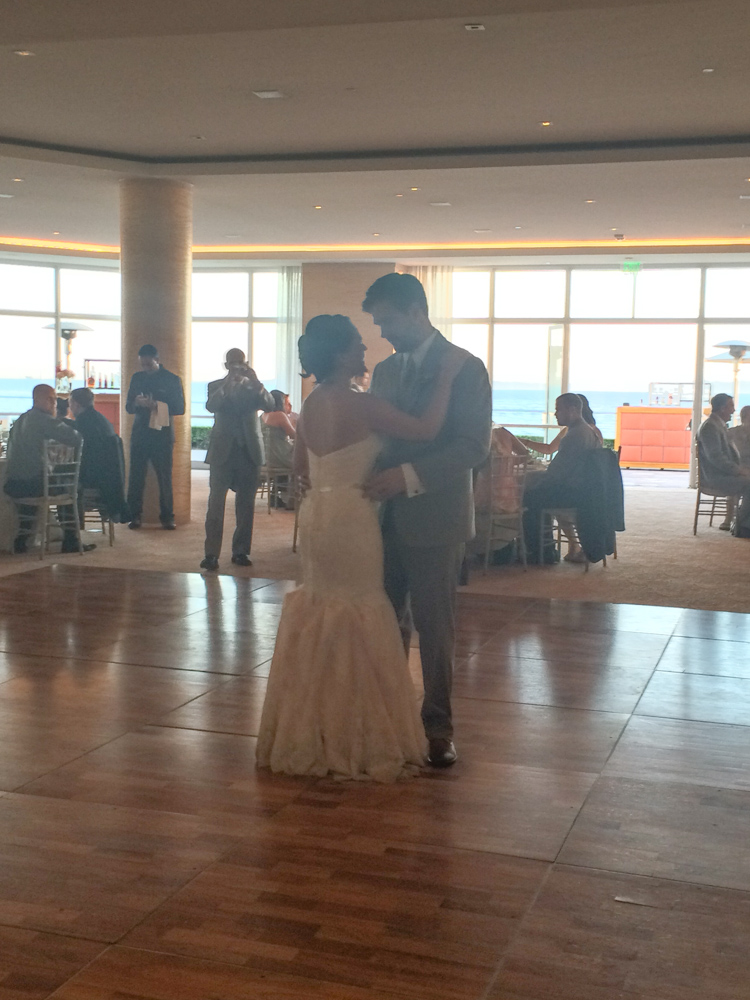 Wedding celebration at the Four Seasons Biltmore, Santa Barbara