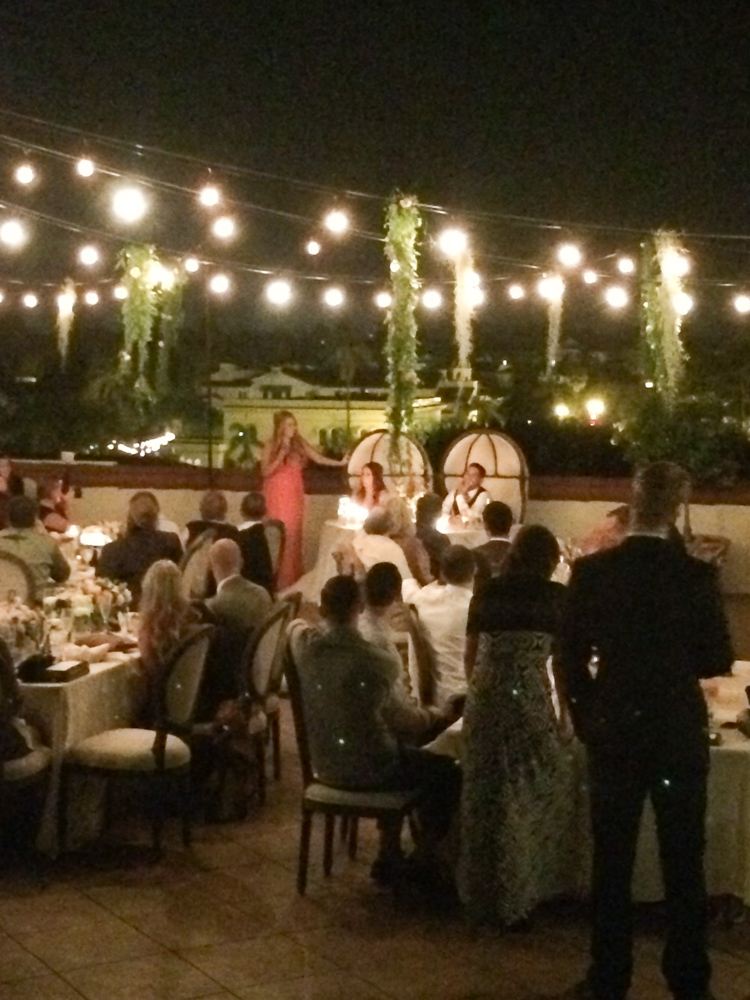 Wedding at the Canary Hotel rooftop, Santa Barbara, with DJ JAS