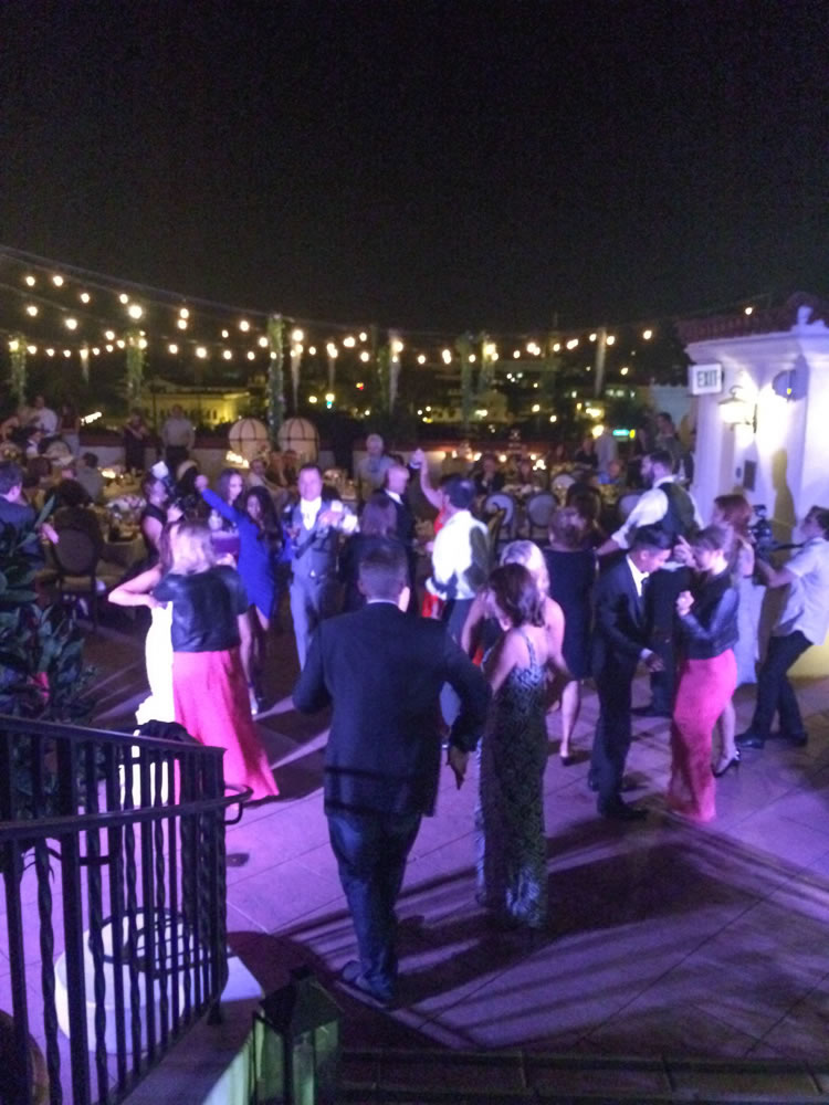 Wedding at the Canary Hotel rooftop, Santa Barbara, with DJ JAS