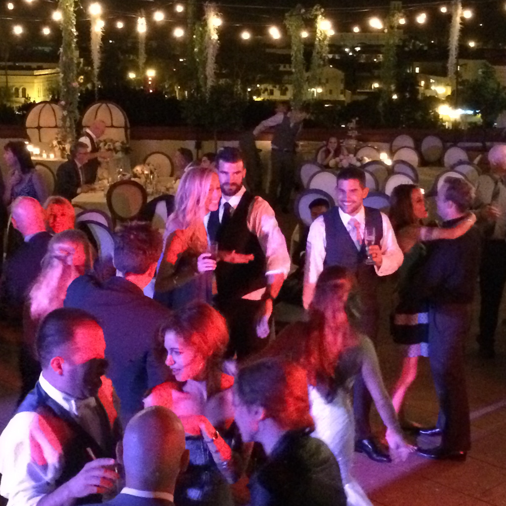 DJ JAS Productions wedding at the Canary Hotel rooftop, Santa Barbara