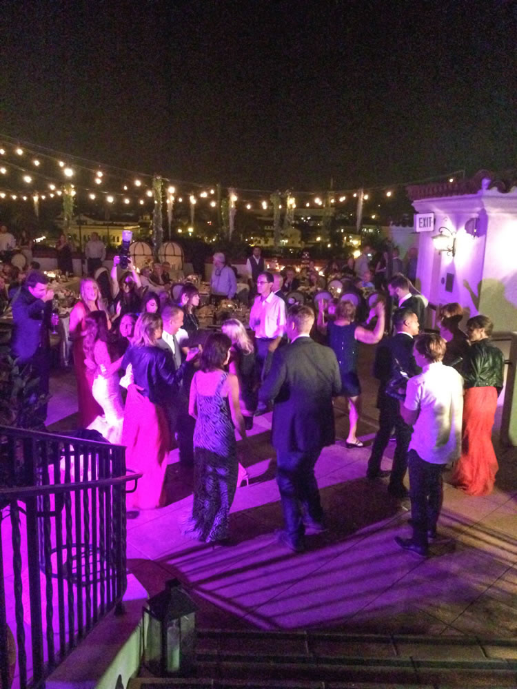 DJ JAS Productions wedding at the Canary Hotel rooftop, Santa Barbara