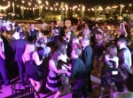 Wedding celebration at the Canary Hotel rooftop, Santa Barbara