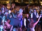 Wedding celebration at the Canary Hotel rooftop, Santa Barbara