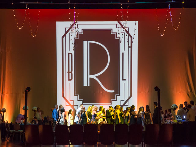 Wedding celebration at the Granada Theatre, Santa Barbara