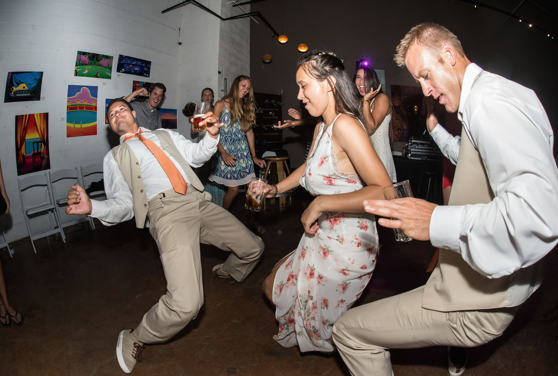 Wedding celebration at the Art Foundry, Santa Barbara