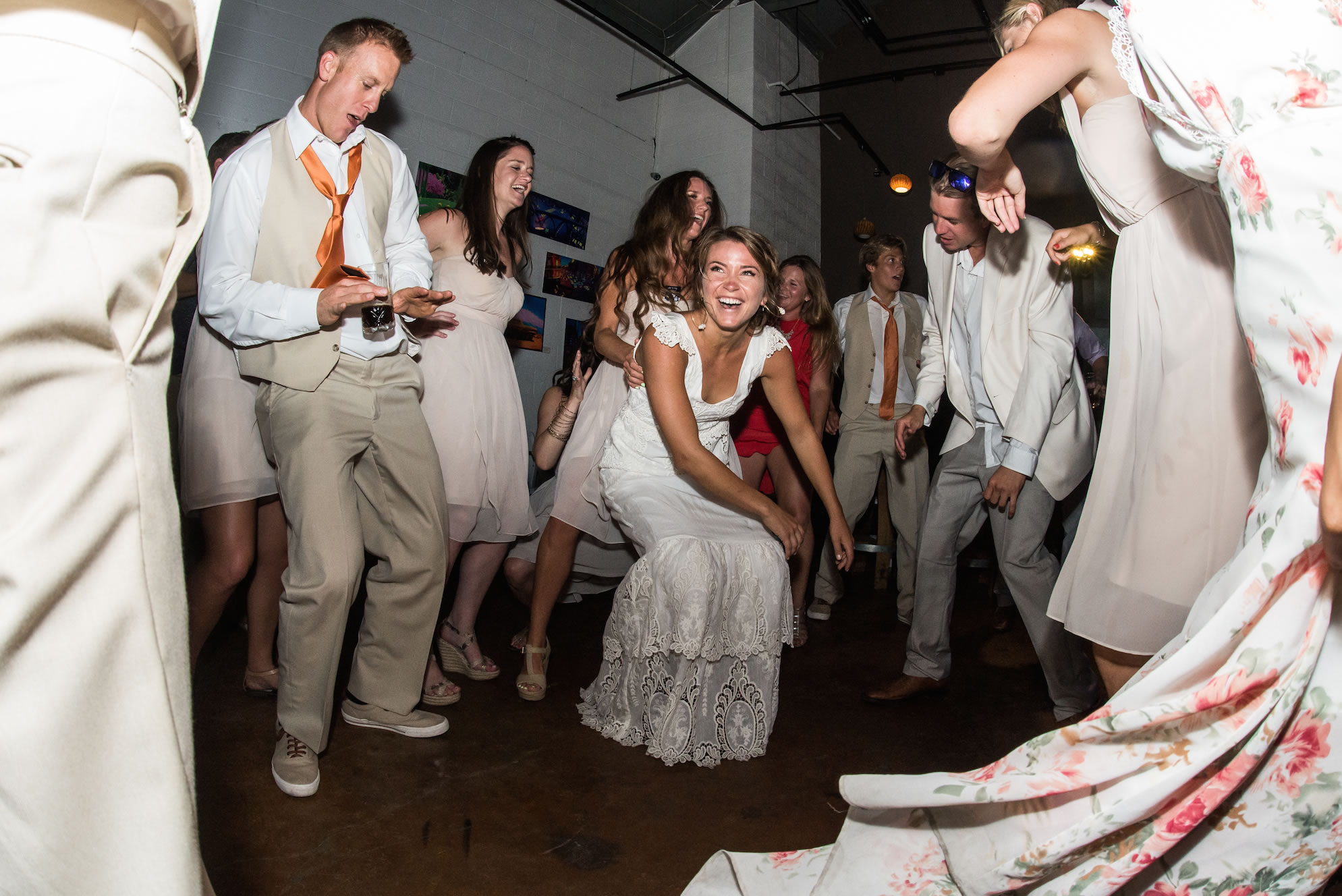 Wedding celebration at the Art Foundry, Santa Barbara