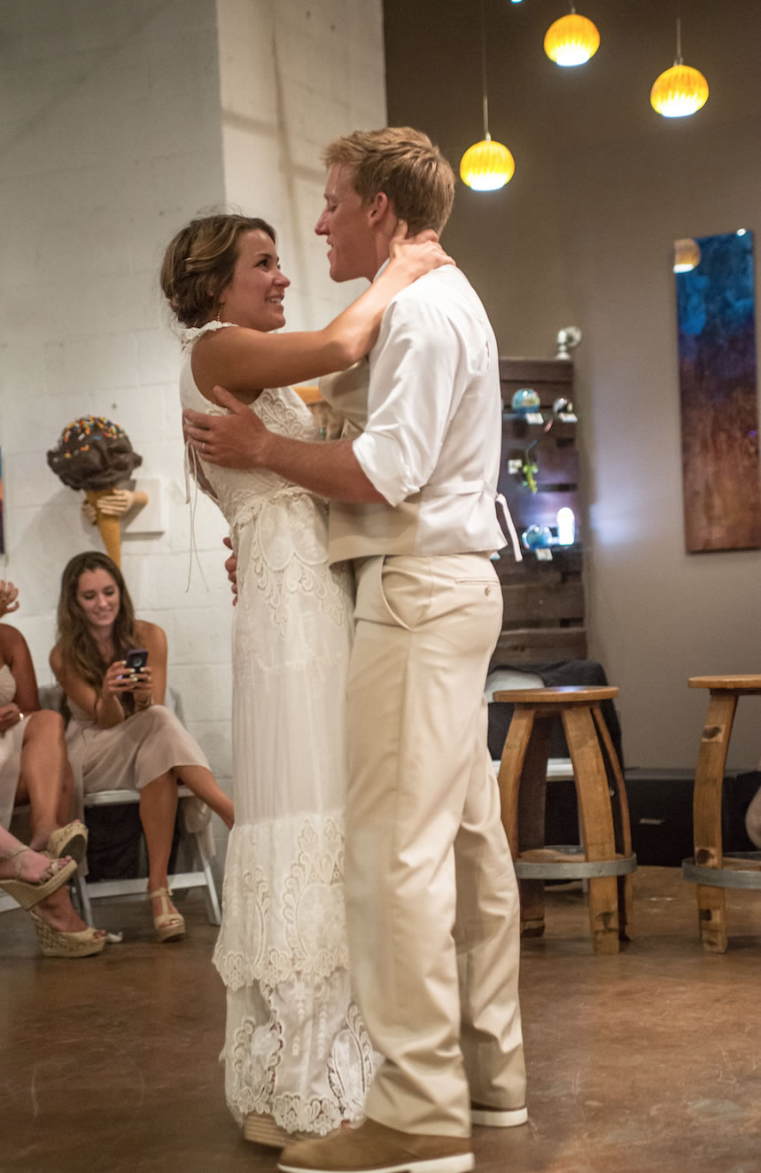 Wedding celebration at the Art Foundry, Santa Barbara