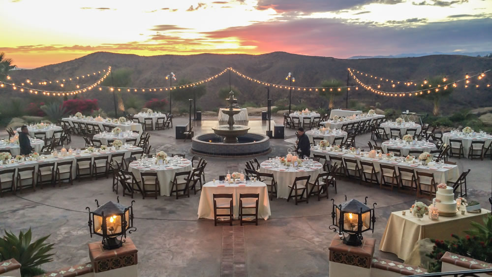 Wedding celebration at Hummingbird Nest Ranch, Simi Valley
