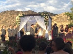 Wedding celebration at Hummingbird Nest Ranch, Simi Valley