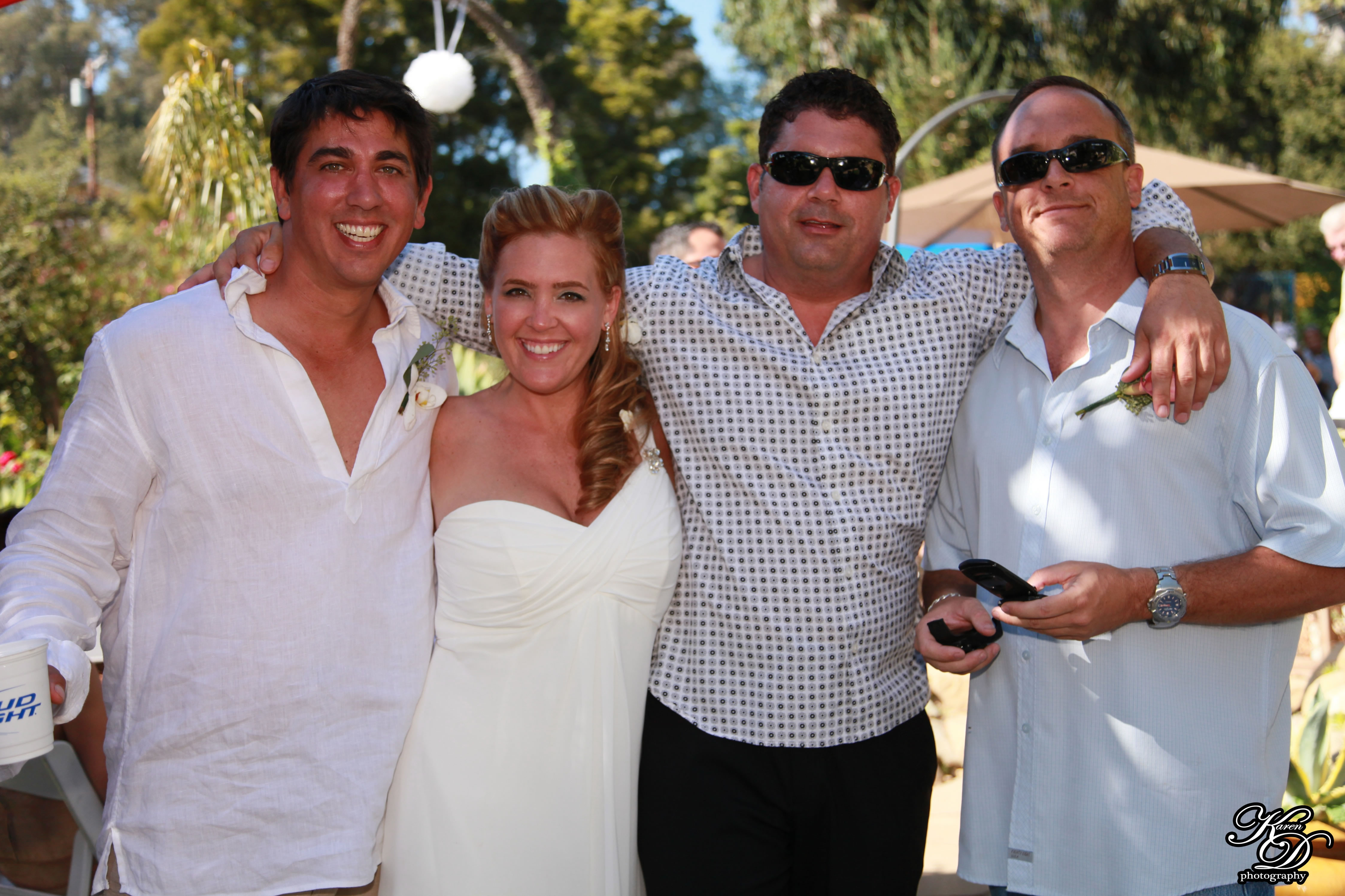 Wedding celebration at Santa Barbara