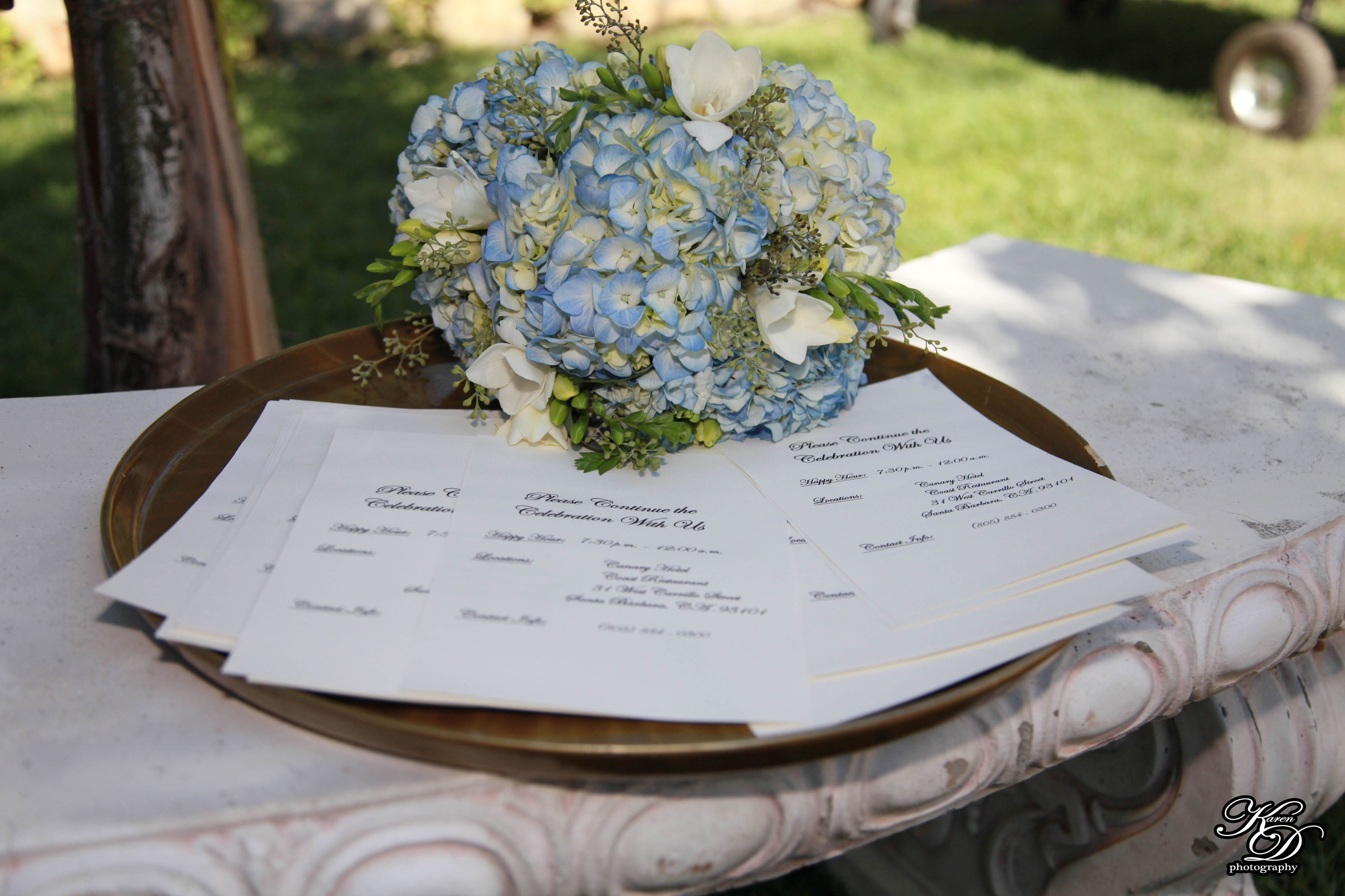 Wedding celebration at Santa Barbara